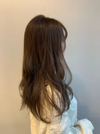ロング カラー パーマ ヘアアレンジ 加藤 綾華のヘアスタイル
