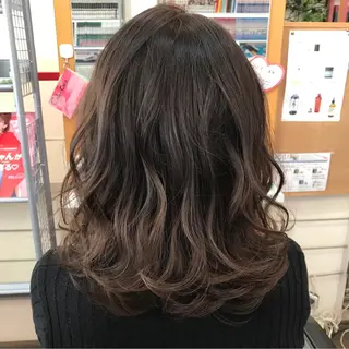 ミディアム カラー 櫻井 なんなのヘアスタイル