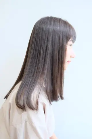 セミロング 髪質改善/縮毛矯正 🎀小林 唯 🎀のヘアスタイル