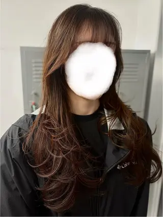 ロング カラー cana 札幌レイヤースタイルのヘアスタイル