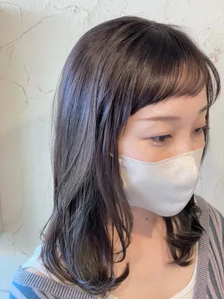 セミロング カラー メンズ特化/パーマ指 名No.1/百瀬太郎のヘアスタイル