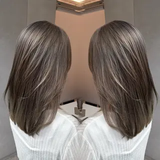 ミディアム カラー レイヤー💫Wカラー 🍎森貝洋亮🍎のヘアスタイル