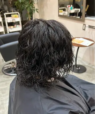 パーマ 透明感カラー/ 石山浩二のヘアスタイル