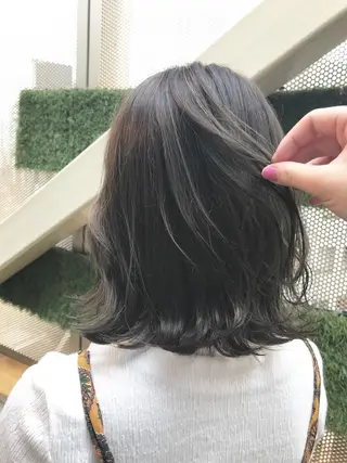 ミディアム カラー 髪質改善カラー/艶髪 LISAのヘアスタイル