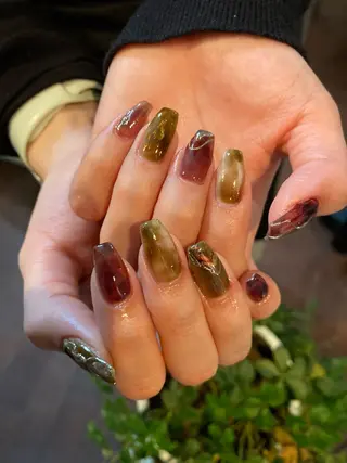 ネイル crystal ⭐︎ colorのネイルデザイン