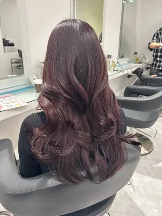 ロング カラー ヘアアレンジ レイヤー×透明感カラ ー🕊AZUSAのヘアスタイル
