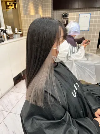 セミロング カラー ヘアアレンジ 🩵 JURI🩵のヘアスタイル