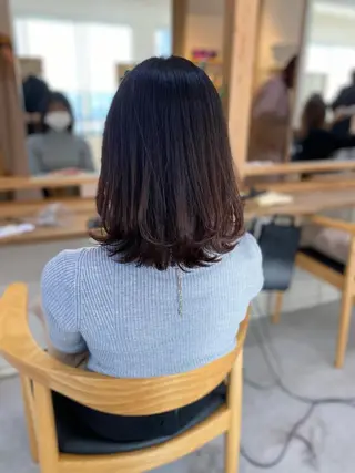 セミロング 勝河 怜楊のヘアスタイル