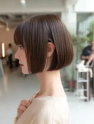 ショート カラー 🍒モテ暖色カラー × うる艶✧ ゆなのヘアスタイル