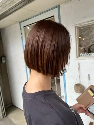 ミディアム 正分 真美のヘアスタイル