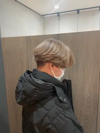 ショート メンズ ルプラボウ 沖  大雅のヘアスタイル