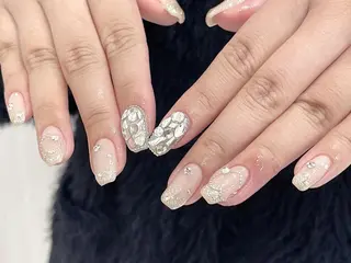 ネイル ki🍒🍒 ki ツルツルネイルのネイルデザイン