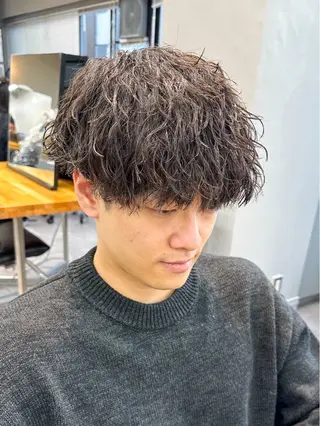 ショート パーマ メンズ メンズパーマ メンズ特化ryoのヘアスタイル