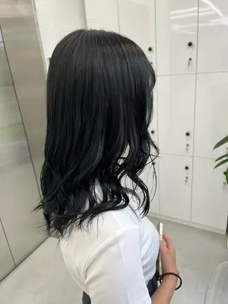 セミロング カラー 🫧‪Ameri🫧 Emma ecoleのヘアスタイル