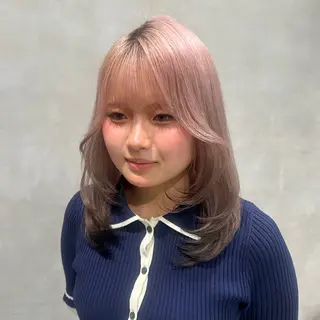 ミディアム カラー 透明感カラー🫧 ✴︎meiのヘアスタイル