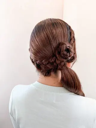 ヘアアレンジ hair make もりした ゆうのヘアスタイル