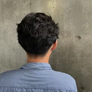 パーマ メンズ もりたみかこ 美容師お休み中のヘアスタイル