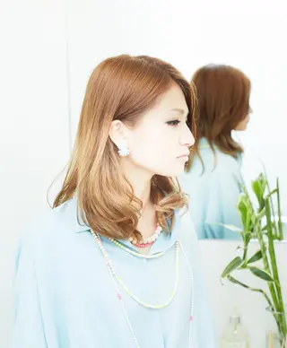 ミディアム carre hair 店長 中園 武士のヘアスタイル