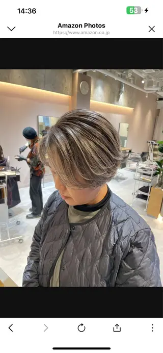ショート カラー レイヤーカット/美髪 矯正🫧/中本輝人のヘアスタイル