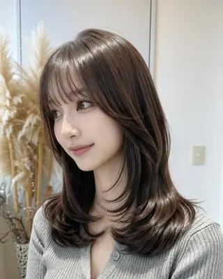 ロング 透明感カラーレイヤー ブリーチ🌙Manaのヘアスタイル