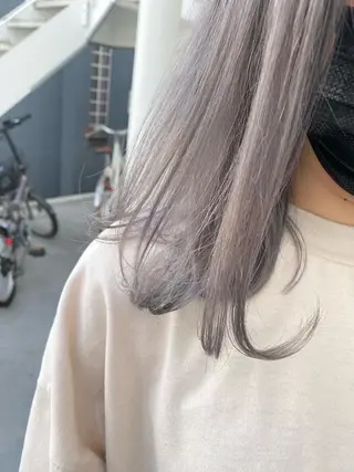 ミディアム カラー ハイトーン×似合わせ 🌱中川慎之介のヘアスタイル
