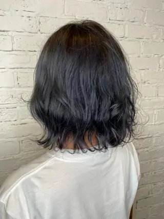 ミディアム カラー ヘアアレンジ 原一真/ 外国人ショートヘアのヘアスタイル