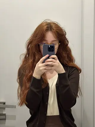 セミロング カラー パーマ ヘアアレンジ 🌼似合わせのプロ 心斎橋/rena🌼のマツエク・マツパデザイン