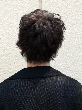 ミディアム 公庄 グジョウ 隆 タカシのヘアスタイル
