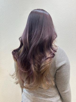 ロング カラー Maya🦋 ハイトーン特化のヘアスタイル