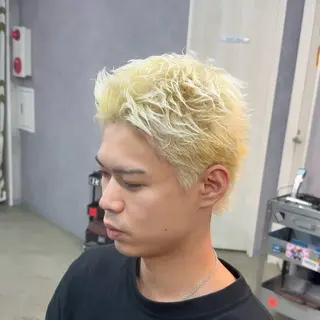 ショート カラー ヘアアレンジ メンズ MENIN メンズ サロン 望月 涼太のヘアスタイル