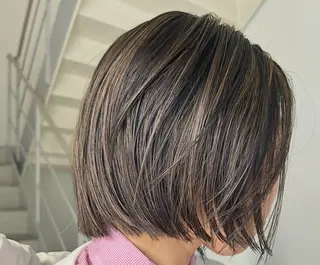 ショート 🖤海外風デザイン カラー🖤/りんのヘアスタイル