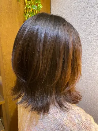 ミディアム ナチュラル🧡可愛い MINAMIのヘアスタイル