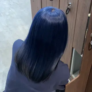 セミロング 🤍ハイトーン/デザ インカラーまりん🤍のヘアスタイル