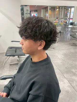 ショート パーマ 海外風パーマ カラー特化園田　楓莉のヘアスタイル