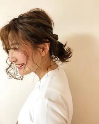 ショート カラー ヘアアレンジ ツキノキ　ミナ 8月から西梅田店のヘアスタイル