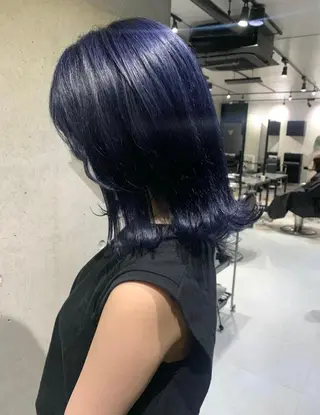 ミディアム カラー 透明感カラー✂︎ /縮毛矯正/YUKAのヘアスタイル