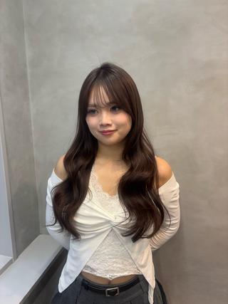 ロング カラー 🤍艶モテカラー♡ ブラウン🤍Rimiのヘアスタイル