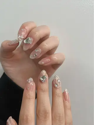 ネイル rina ニュアンス♡ワンホンのネイルデザイン