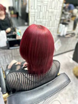 セミロング 北村 理奈のヘアスタイル