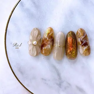 ネイル モチの良さ◉ フィルインネイル♡のネイルデザイン