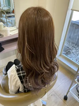 ロング カラー 工藤 彩花のヘアスタイル