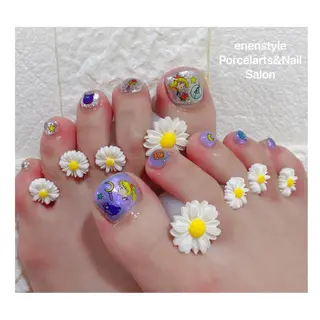 ミディアム ネイル 🐾enen style 🐾のネイルデザイン