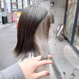 ミディアム カラー 髪質改善ストレート Kantaのヘアスタイル
