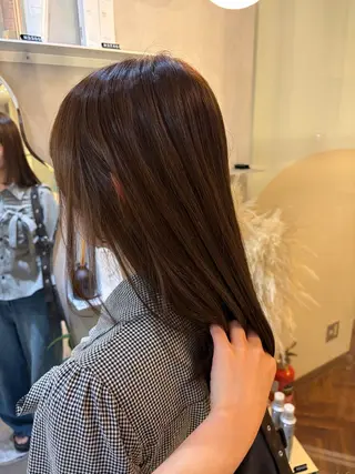 セミロング カラー Ayano🎀似 合わせ×透明感🎀のヘアスタイル
