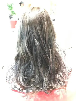ロング カラー 田中 光のヘアスタイル