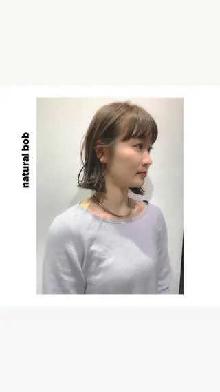 ミディアム カラー パーマ ヘアアレンジ メンズ キッズ ネイル マツエク・マツパ アイブロウ hiro【沿線で叶う 似合わせhair】のヘアスタイル