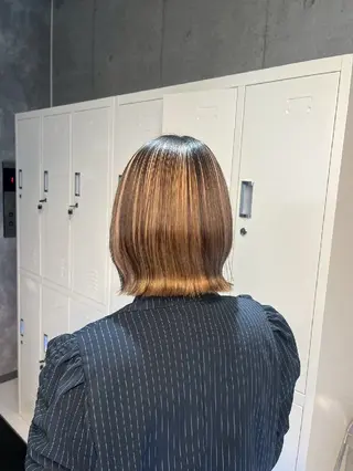 カラー ミディアム 地雷系🎀ハイトーン 💙荒川結星のヘアスタイル