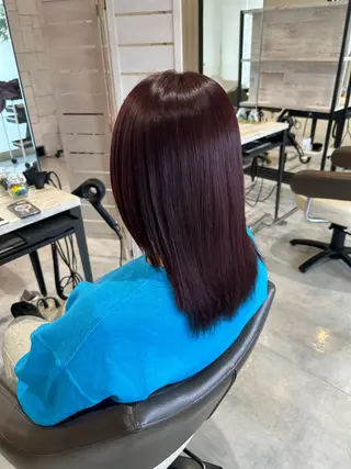 ミディアム カラー 小出 彩水のヘアスタイル