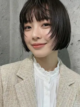 ショート 🍎レイヤー/井上/ ブリーチなしカラーのヘアスタイル
