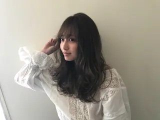 セミロング 髪質改善縮毛矯正/暖 色カラー/ウエダカナのヘアスタイル